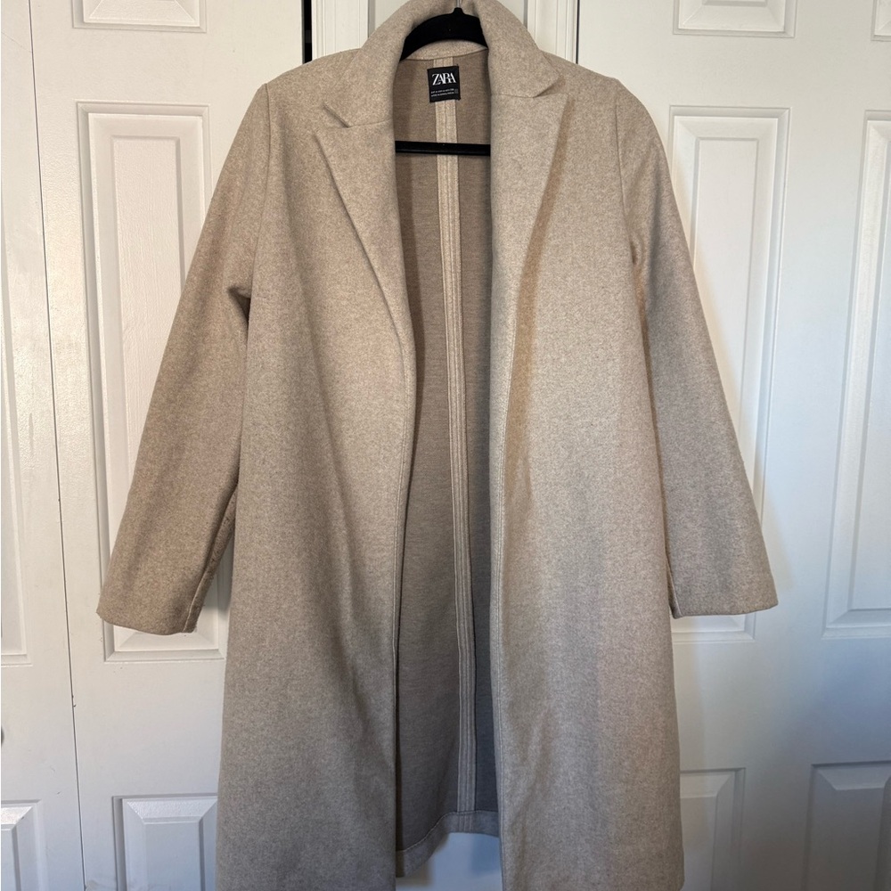 Zara Light Beige Overcoat